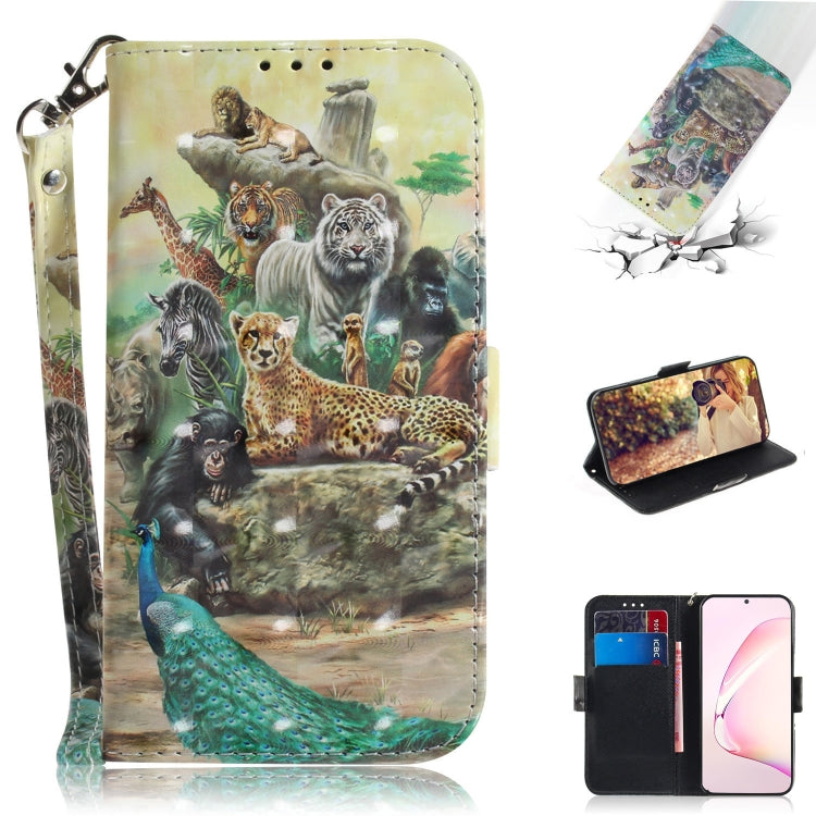 Custodia portafoglio in pelle con pittura 3D per Galaxy S10 Lite