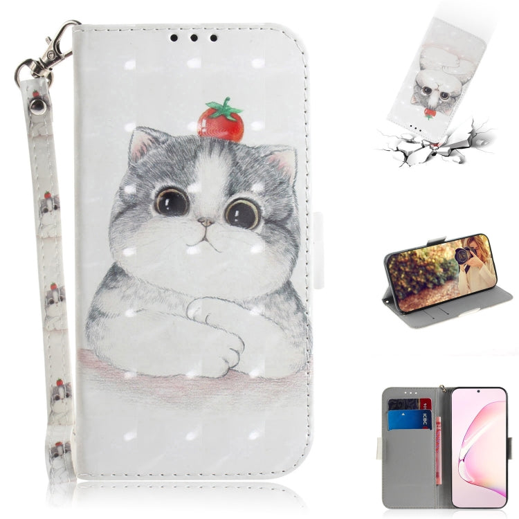 Custodia portafoglio in pelle con pittura 3D per Galaxy S10 Lite