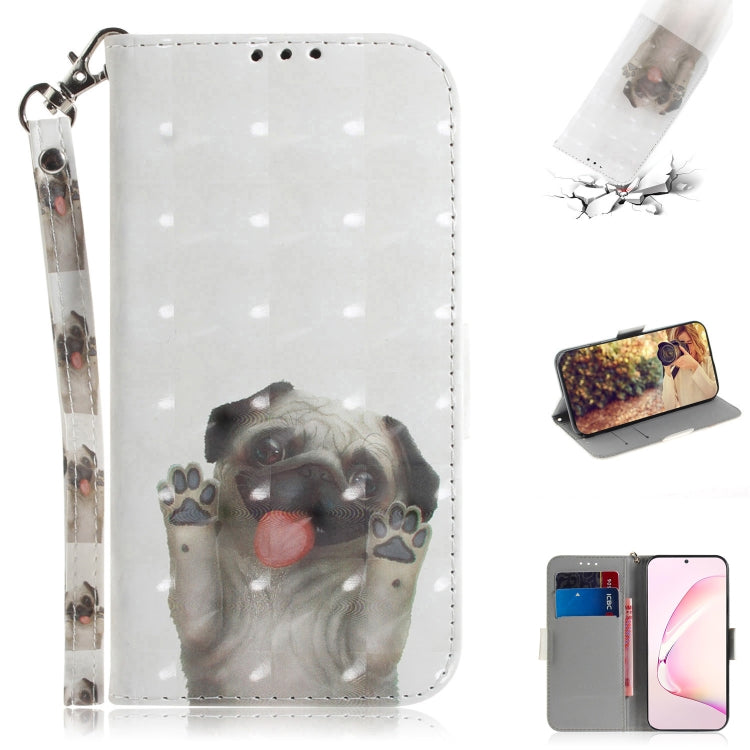 Custodia portafoglio in pelle con pittura 3D per Galaxy S10 Lite