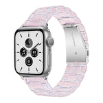 Cinturino per orologio traslucido a tre sfere per la serie Apple Watch, 7 45mm / 6&SE&5&4 44mm / 3&2&1 42mm, 7 41mm / 6&SE&5&4 40mm / 3&2&1 38mm