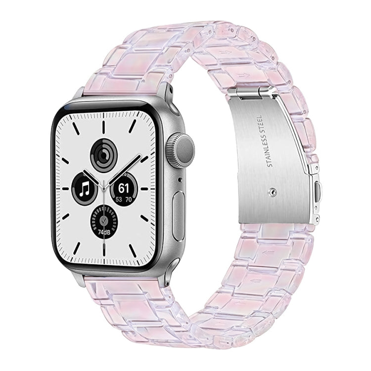Cinturino per orologio traslucido a tre sfere per la serie Apple Watch, 7 45mm / 6&SE&5&4 44mm / 3&2&1 42mm, 7 41mm / 6&SE&5&4 40mm / 3&2&1 38mm
