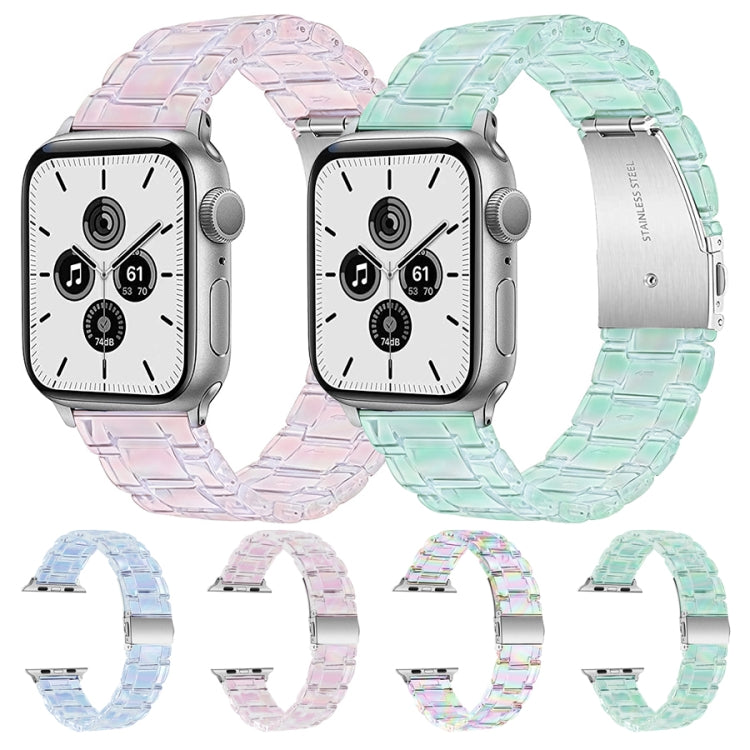 Cinturino per orologio traslucido a tre sfere per la serie Apple Watch, 7 45mm / 6&SE&5&4 44mm / 3&2&1 42mm, 7 41mm / 6&SE&5&4 40mm / 3&2&1 38mm