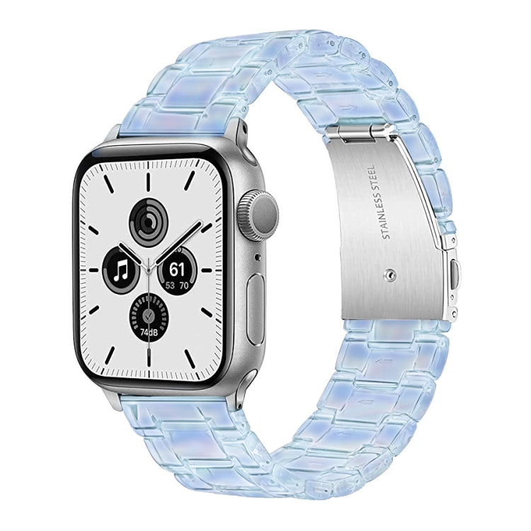 Cinturino per orologio traslucido a tre sfere per la serie Apple Watch, 7 45mm / 6&SE&5&4 44mm / 3&2&1 42mm, 7 41mm / 6&SE&5&4 40mm / 3&2&1 38mm