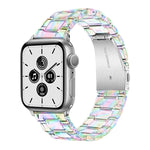 Cinturino per orologio traslucido a tre sfere per la serie Apple Watch, 7 45mm / 6&SE&5&4 44mm / 3&2&1 42mm, 7 41mm / 6&SE&5&4 40mm / 3&2&1 38mm
