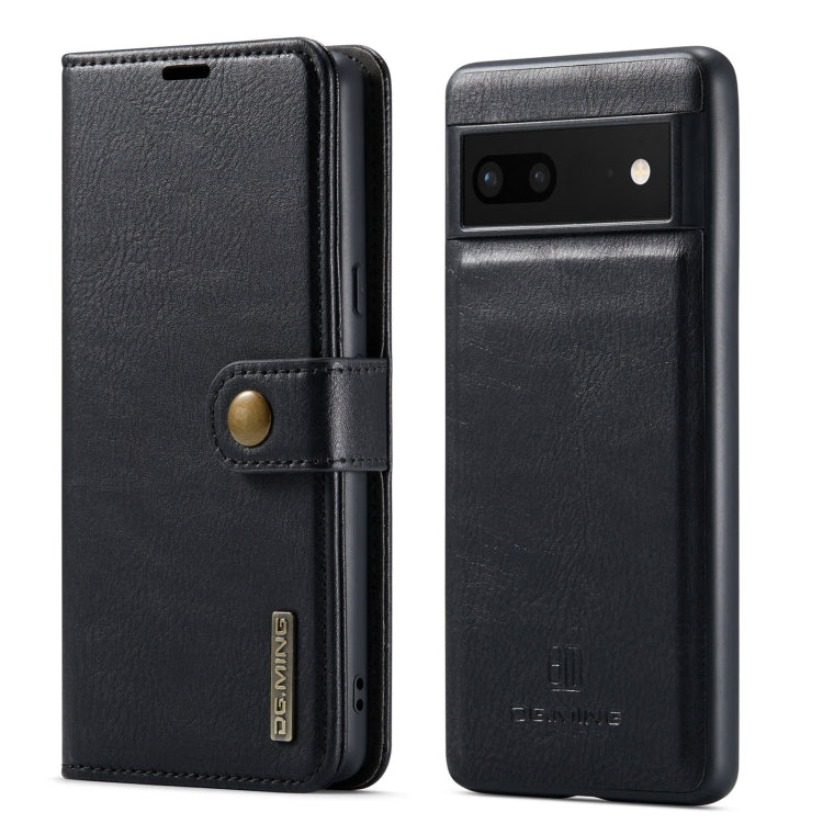 Custodia per telefono in pelle magnetica staccabile con struttura Crazy Horse DG.MING, For Google Pixel 6A, For Google Pixel 7, For Google Pixel 7 Pro, For OnePlus Ace & 10R, For OnePlus 10 Pro, For OnePlus Nord N20 5G
