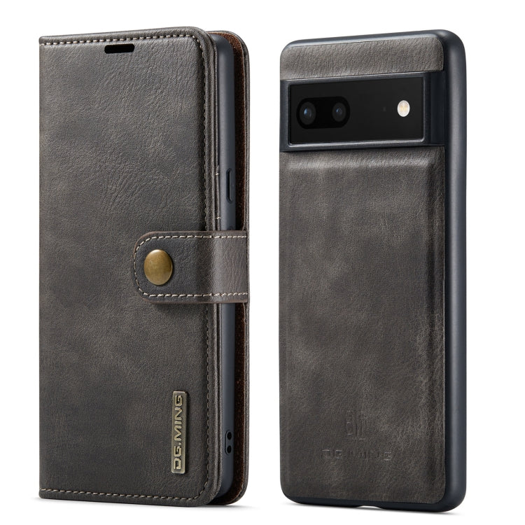 Custodia per telefono in pelle magnetica staccabile con struttura Crazy Horse DG.MING, For Google Pixel 6A, For Google Pixel 7, For Google Pixel 7 Pro, For OnePlus Ace & 10R, For OnePlus 10 Pro, For OnePlus Nord N20 5G
