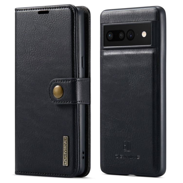 Custodia per telefono in pelle magnetica staccabile con struttura Crazy Horse DG.MING, For Google Pixel 6A, For Google Pixel 7, For Google Pixel 7 Pro, For OnePlus Ace & 10R, For OnePlus 10 Pro, For OnePlus Nord N20 5G