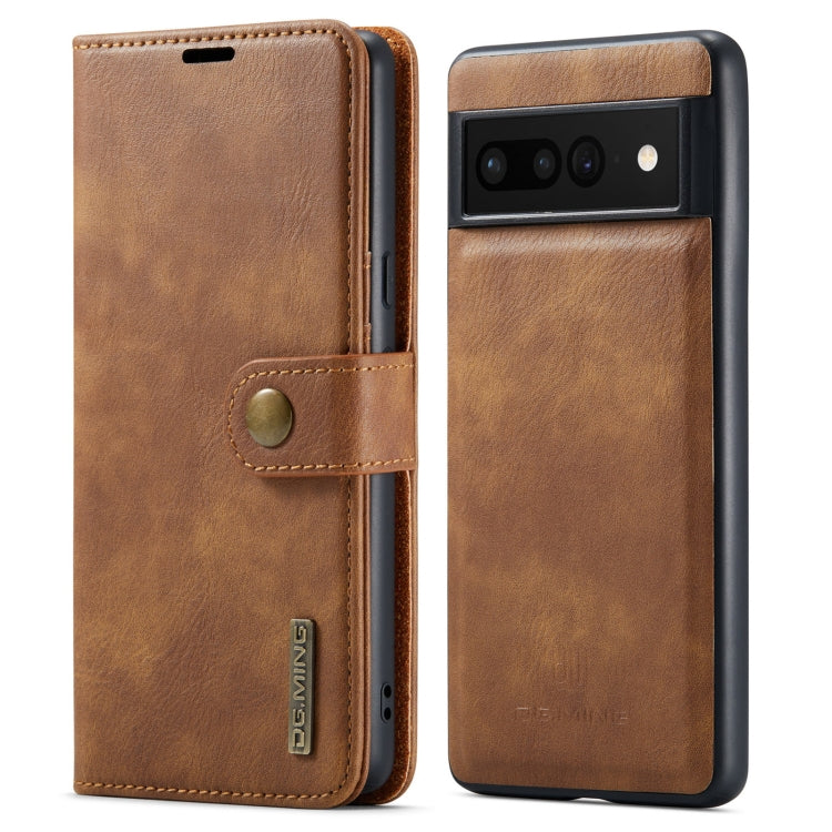 Custodia per telefono in pelle magnetica staccabile con struttura Crazy Horse DG.MING, For Google Pixel 6A, For Google Pixel 7, For Google Pixel 7 Pro, For OnePlus Ace & 10R, For OnePlus 10 Pro, For OnePlus Nord N20 5G