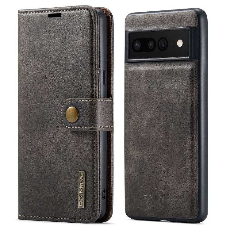 Custodia per telefono in pelle magnetica staccabile con struttura Crazy Horse DG.MING, For Google Pixel 6A, For Google Pixel 7, For Google Pixel 7 Pro, For OnePlus Ace & 10R, For OnePlus 10 Pro, For OnePlus Nord N20 5G