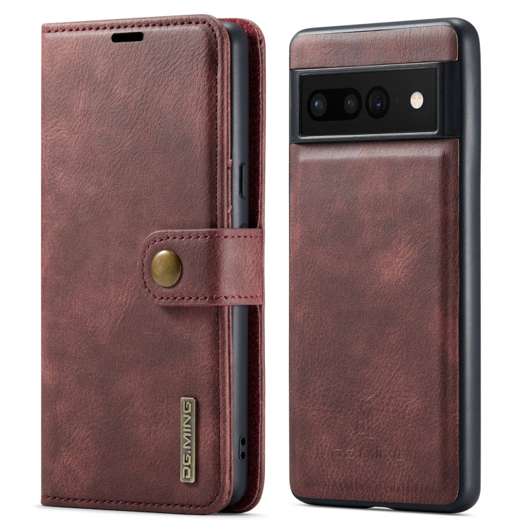 Custodia per telefono in pelle magnetica staccabile con struttura Crazy Horse DG.MING, For Google Pixel 6A, For Google Pixel 7, For Google Pixel 7 Pro, For OnePlus Ace & 10R, For OnePlus 10 Pro, For OnePlus Nord N20 5G