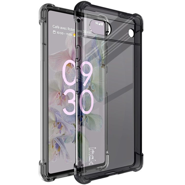 IMAK Custodia per telefono in TPU antiurto antiurto IMAK con protezione per lo schermo, For Google Pixel 6a