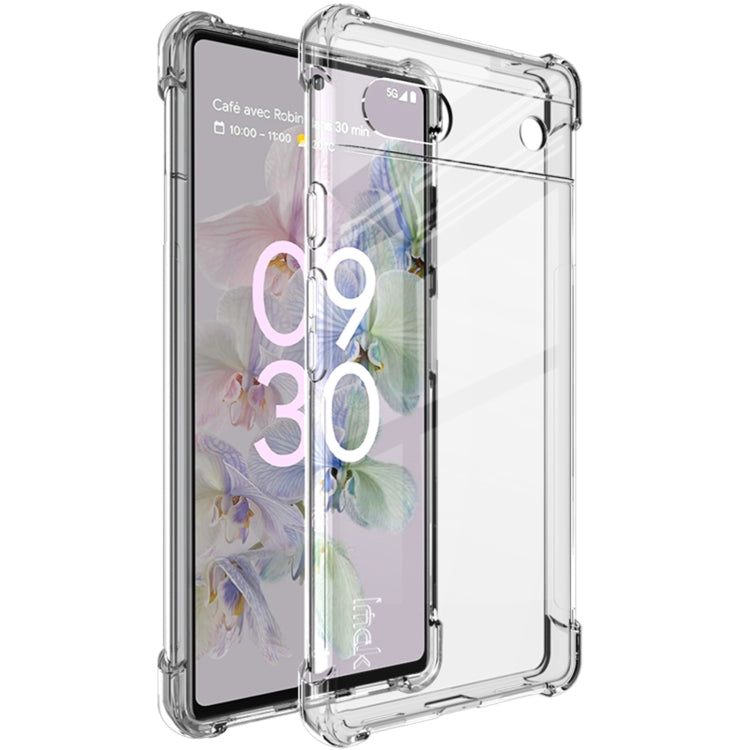 IMAK Custodia per telefono in TPU antiurto antiurto IMAK con protezione per lo schermo, For Google Pixel 6a