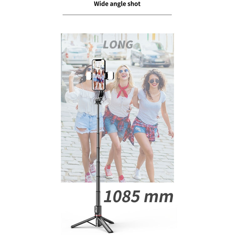 Detachable Fill Light Tripod Selfie Stick Phone Holder with Bluetooth Remote L12D, L12D