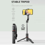 Selfie stick con treppiede e telecomando Bluetooth L13