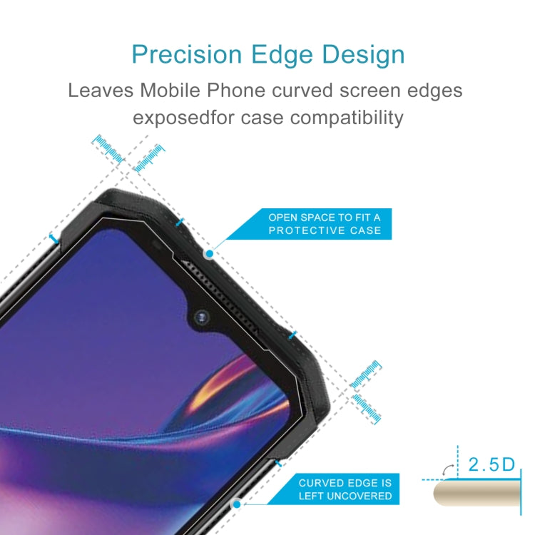 50 pellicole in vetro temperato da 0,26 mm 9H 2,5D, For Doogee S98 Pro / S98 (50 PCS)