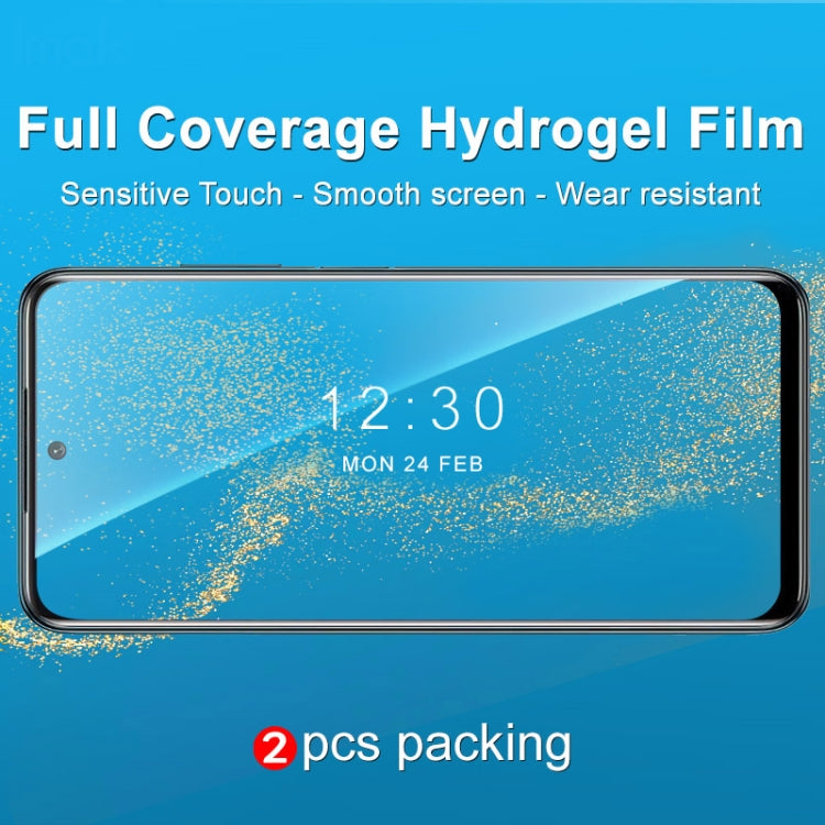 2 PZ Imak Pellicola Protettiva Frontale Idrogel a Schermo Intero Curvo, For Xiaomi Redmi Note 11SE 5G/Redmi Note 10 5G/Redmi Note 10T 5G/Poco M3 Pro 4G/Poco M3 Pro 5G, For Xiaomi Redmi Note 11T Pro 5G/Redmi Note 11T Pro+ 5G