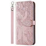 Custodia portafoglio in pelle con motivo Life of Tree per iPhone