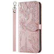 Custodia per telefono in pelle con motivo in rilievo Life of Tree, For iPhone 14 Pro Max, For iPhone 14 Pro, For iPhone 14 Plus, For iPhone 14