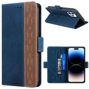 Custodia in pelle RFID magnetica con cuciture, For iPhone 14 Pro Max, For iPhone 14 Pro, For iPhone 14, For iPhone 14 Plus