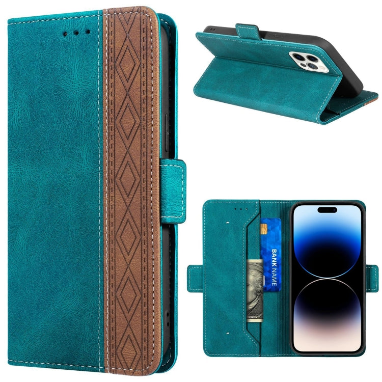 Custodia portafoglio in pelle con RFID per iPhone 14 Plus