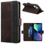Custodia portafoglio in pelle con RFID per iPhone 14 Plus