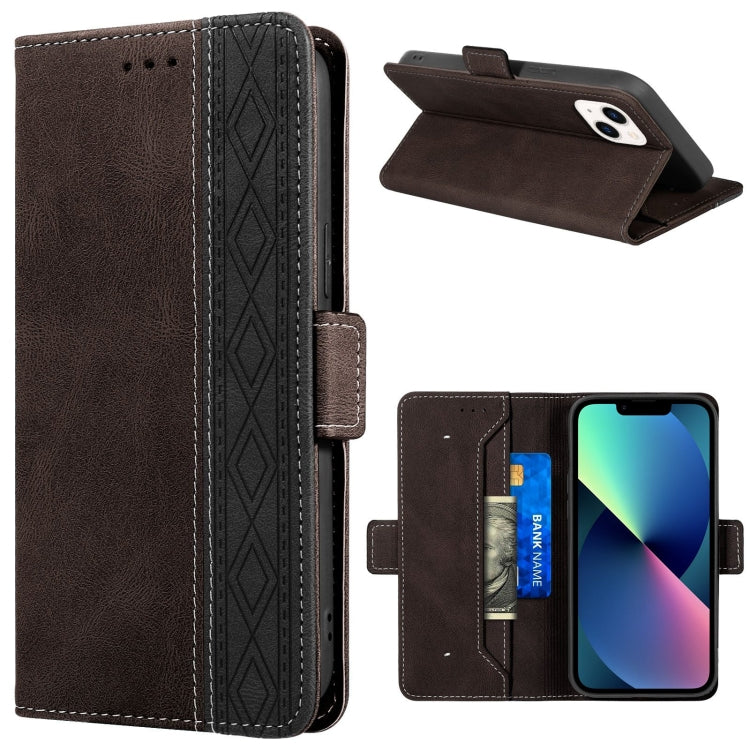 Custodia portafoglio in pelle con RFID per iPhone 14 Plus