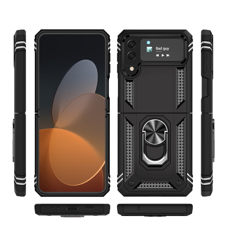 Custodia protettiva antiurto in TPU + PC con supporto girevole a 360 gradi, For Samsung Galaxy Z Flip4