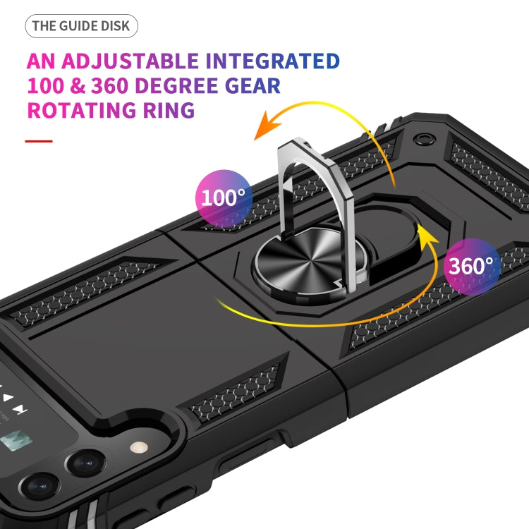 Custodia protettiva antiurto in TPU + PC con supporto girevole a 360 gradi, For Samsung Galaxy Z Flip4