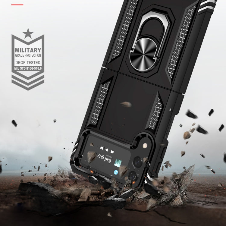 Custodia protettiva antiurto in TPU + PC con supporto girevole a 360 gradi, For Samsung Galaxy Z Flip4