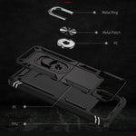 Custodia protettiva antiurto in TPU + PC con supporto girevole a 360 gradi, For Samsung Galaxy Z Flip4