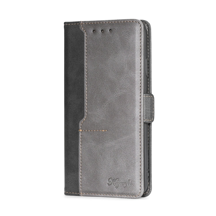Custodia per telefono in pelle con fibbia laterale a contrasto di colore, For Sharp Aquos R6