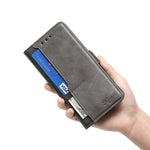 Custodia per telefono in pelle con fibbia laterale a contrasto di colore, For Sharp Aquos R6