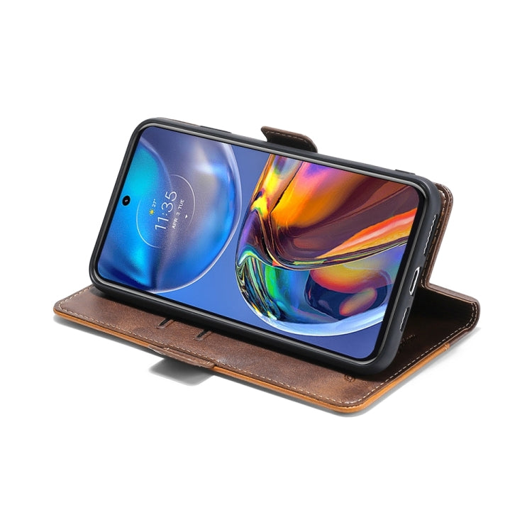 Custodia per telefono in pelle con fibbia laterale a contrasto di colore, For Sharp Aquos R6