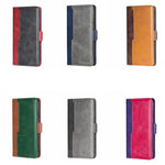 Custodia per telefono in pelle con fibbia laterale a contrasto di colore, For Sharp Aquos R6