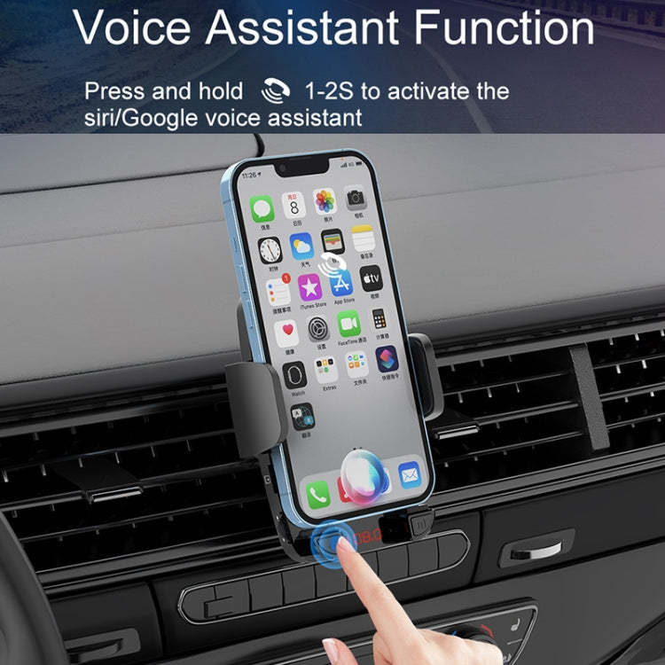 C1 Supporto per telefono con presa d'aria per trasmettitore FM per lettore MP3 Bluetooth 5.0 per auto, C1