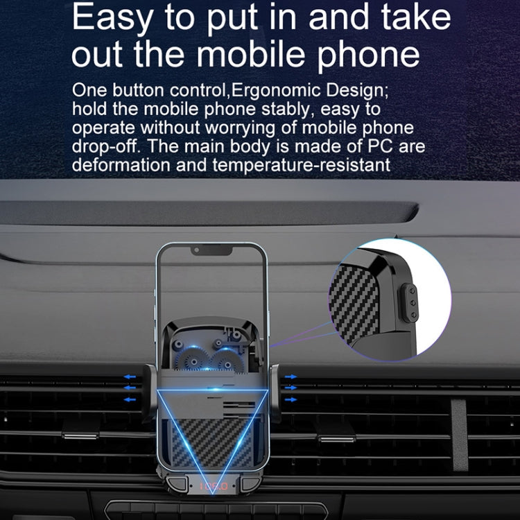 C1 Supporto per telefono con presa d'aria per trasmettitore FM per lettore MP3 Bluetooth 5.0 per auto, C1