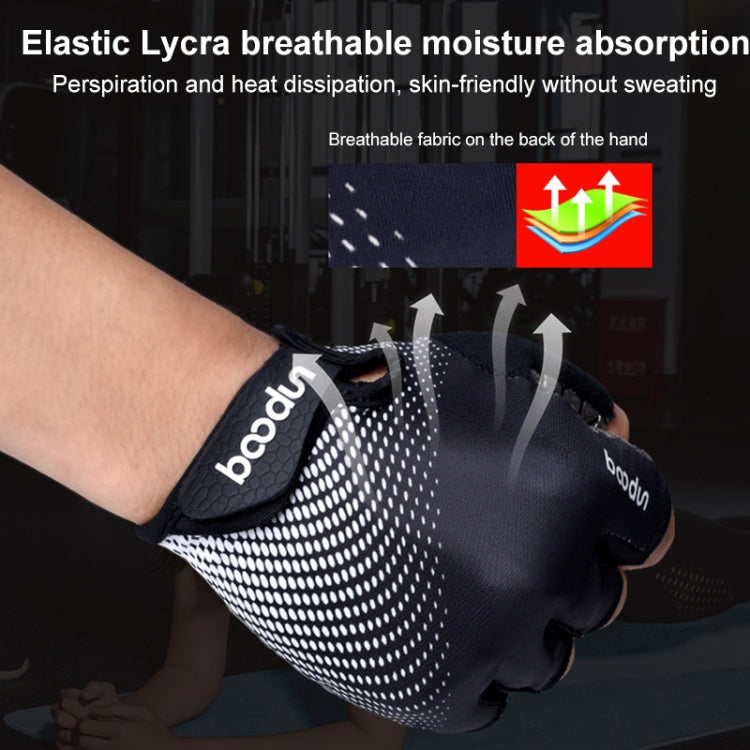 BOODUN 1096 Guanti in silicone per sport fitness traspiranti resistenti all'usura e antiscivolo, S, M, L, XL