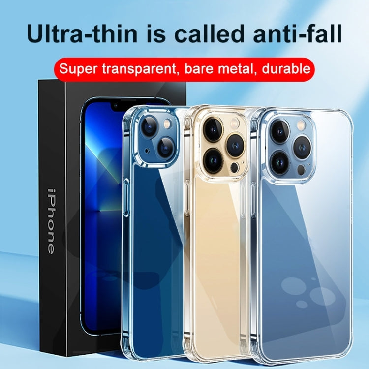 Custodia in vetro temperato trasparente per iPhone 14 Plus