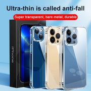 Custodia per telefono in vetro temperato con diamante in cristallo trasparente ultrasottile da 0,4 mm, For iPhone 14, For iPhone 14 Plus, For iPhone 14 Pro, For iPhone 14 Pro Max