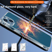 Custodia per telefono in vetro temperato con diamante in cristallo trasparente ultrasottile da 0,4 mm, For iPhone 14, For iPhone 14 Plus, For iPhone 14 Pro, For iPhone 14 Pro Max