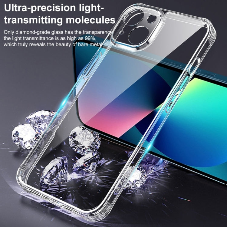 Custodia in vetro temperato trasparente per iPhone 14 Plus