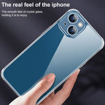Custodia in vetro temperato trasparente per iPhone 14 Plus