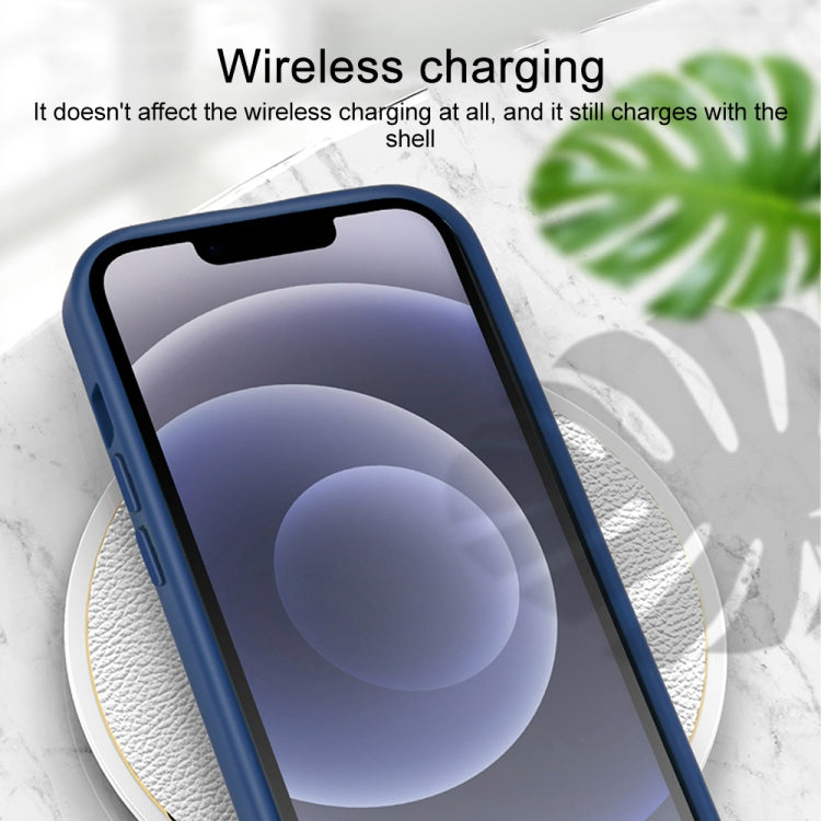 Custodia TPU traslucida effetto pelle per iPhone 14 e 14 Plus