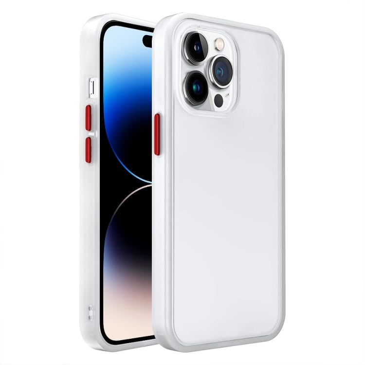 Custodia TPU traslucida effetto pelle per iPhone 14 Pro Max