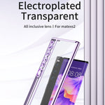 Custodia protettiva per telefono con copertura totale galvanica in TPU, For Huawei Mate Xs 2