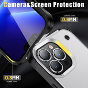 Custodia per telefono antiurto PC + TPU con supporto, For iPhone 14, For iPhone 14 Pro Max, For iPhone 14 Max, For iPhone 14 Pro