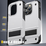 Custodia per telefono antiurto PC + TPU con supporto, For iPhone 14, For iPhone 14 Pro Max, For iPhone 14 Max, For iPhone 14 Pro