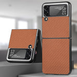 Custodia per telefono antiurto pieghevole in fibra, For Samsung Galaxy Z Flip4