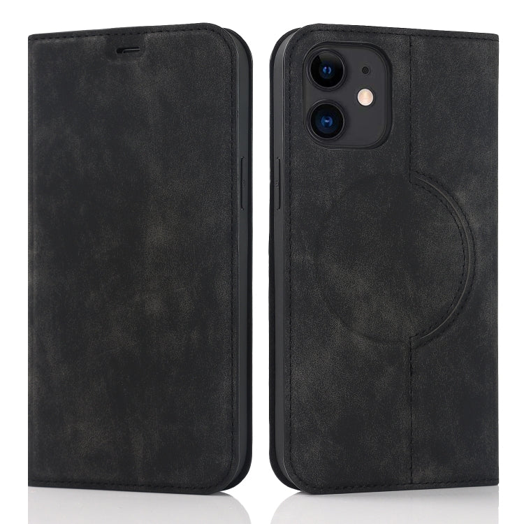 Custodia in pelle con ricarica wireless per iPhone 12 mini