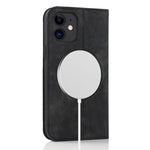 Custodia in pelle con ricarica wireless per iPhone 12 mini